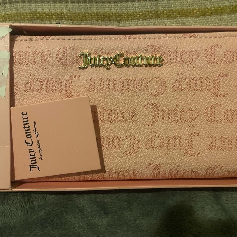 Juicy Couture Blush Pink Signature Continental Wallet